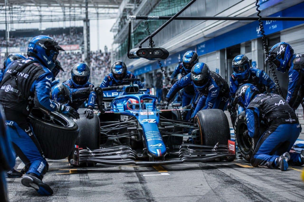 Formel-1-Boxenstopp